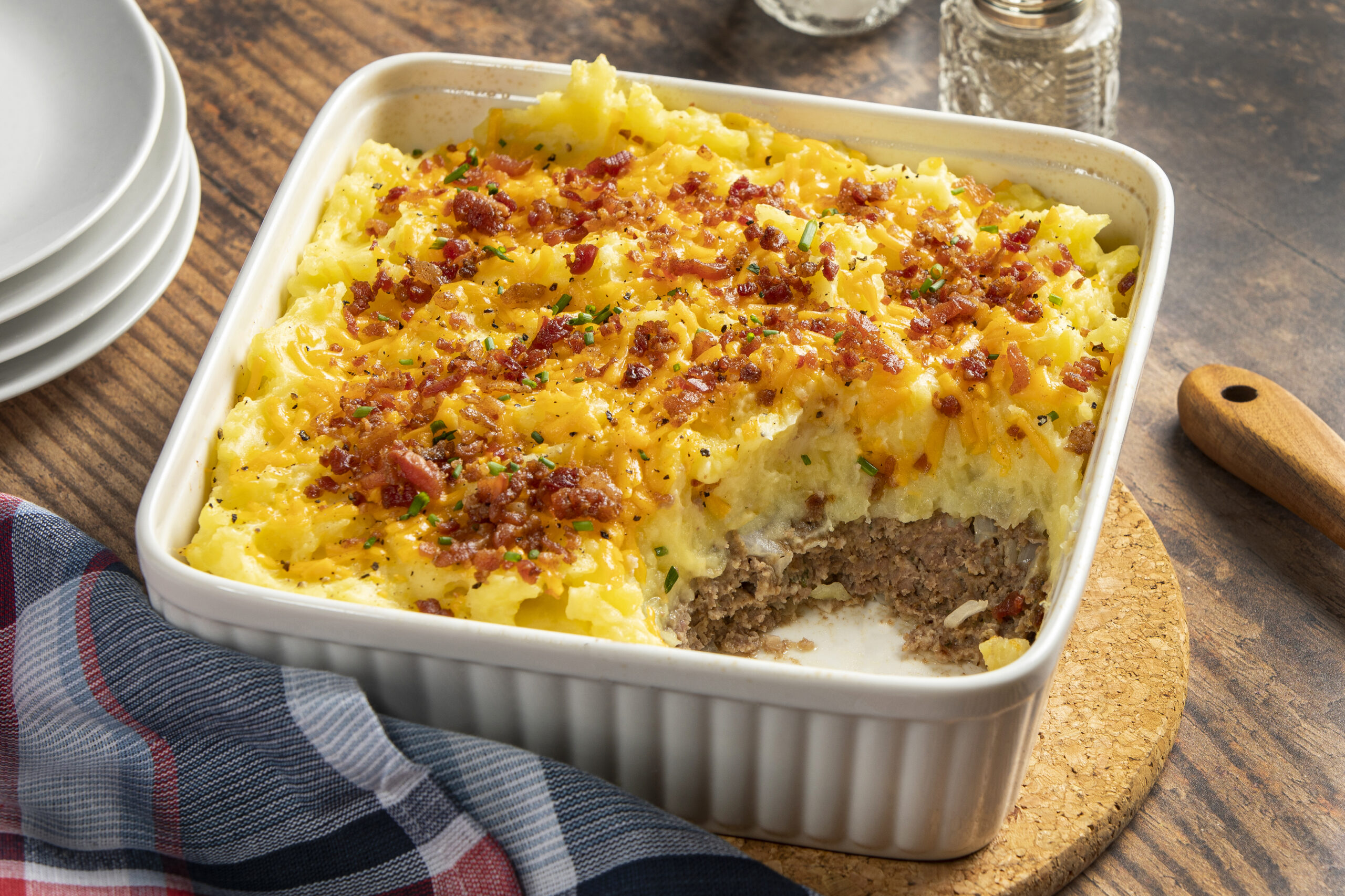 Photo of Cheesy Loaded Meatloaf Casserole
