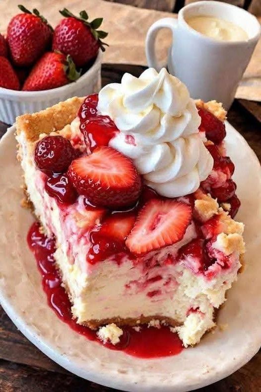 Strawberry Swirl Cheesecake