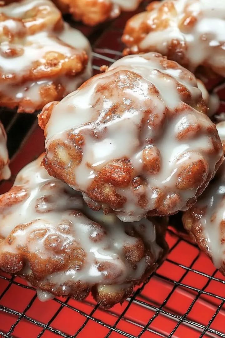 **Baked Apple Fritters with Cinnamon Glaze: A Guilt-Free Fall Treat!**