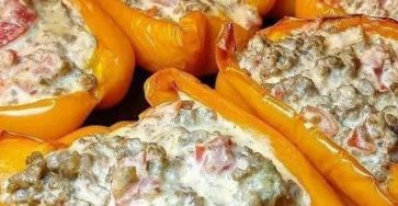 Creamy Taco Stuffed Peppers