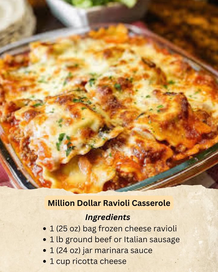 Million-Dollar Ravioli Bake: A Decadent Cheesy Delight!