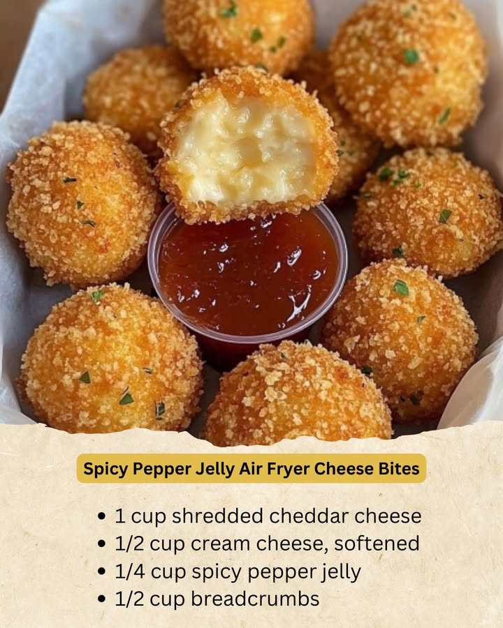 Spicy Pepper Jelly Air Fryer Cheese Bites