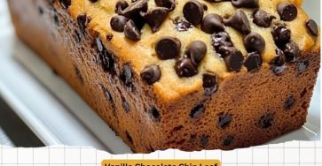 Vanilla Chocolate Chip Loaf 🍫🍞 - Easy Recipe!