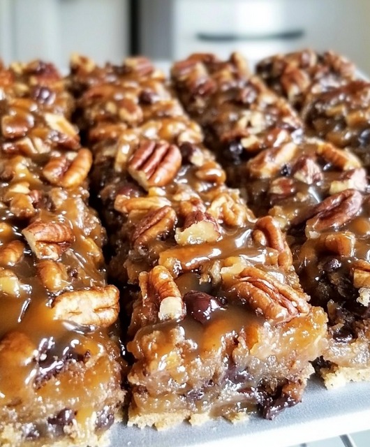 Chocolate Caramel Pecan Bars