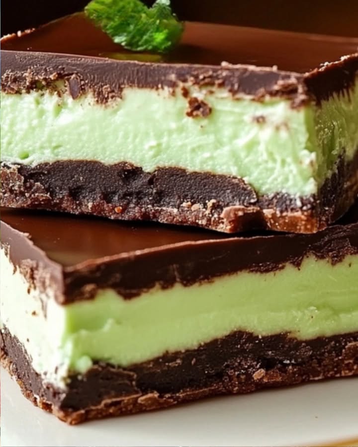 No-Bake Mint Chocolate Bars 🍫🌿