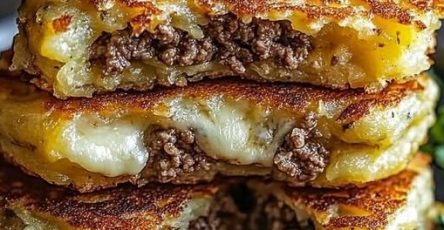 Savory Beef & Cheese Potato Pancakes