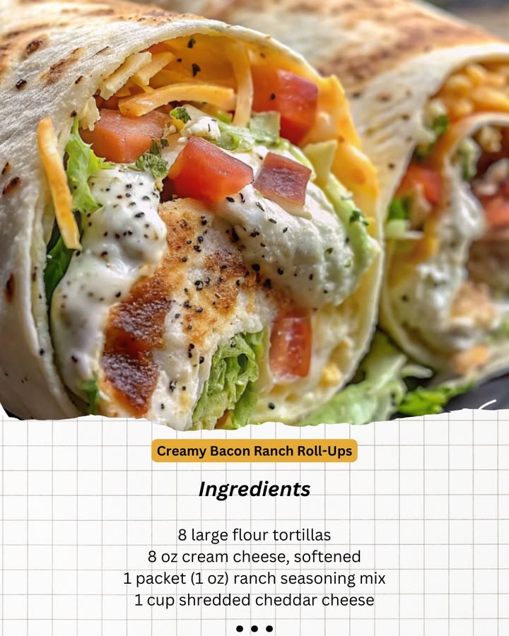 Creamy Bacon Ranch Roll-Ups