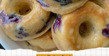 Zesty Lemon Blueberry Donuts: A Burst of Morning Flavor!