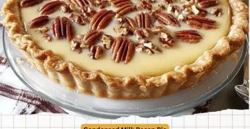 Sweet & Simple Condensed Milk Pecan Pie 🥧✨