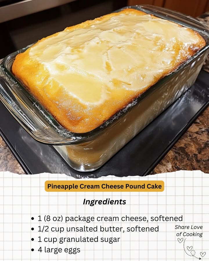 Tropical Cream Cheese Swirl Cake