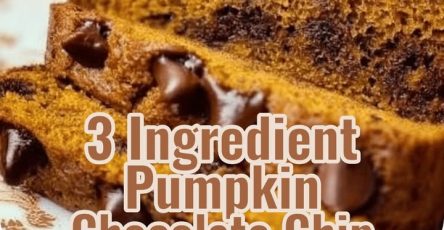 3-Ingredient Pumpkin Chocolate Chip Bread: Your Easiest Fall Treat!