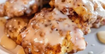 Baked Apple Fritters (Not Fried!) with Cinnamon Glaze