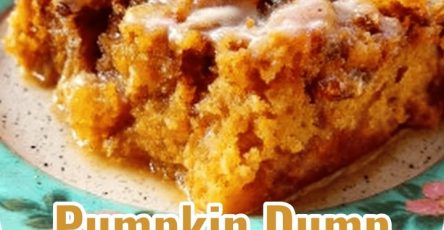 Cozy Pumpkin Dump Cake with Walnuts & Warm Spices