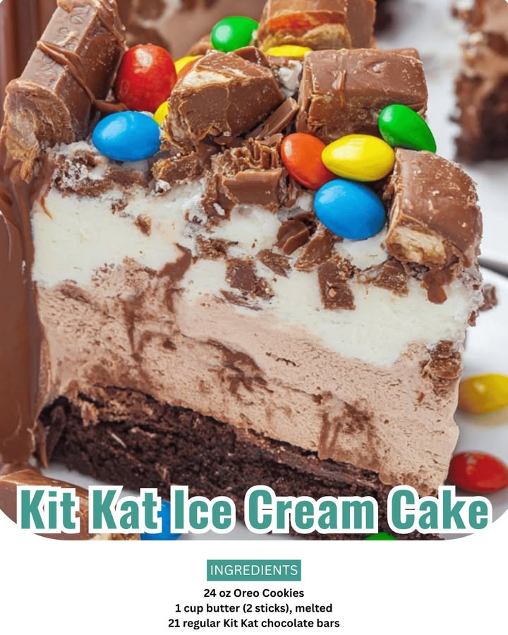 No-Bake Oreo Kit Kat Ice Cream Cake: The Ultimate Showstopper Dessert