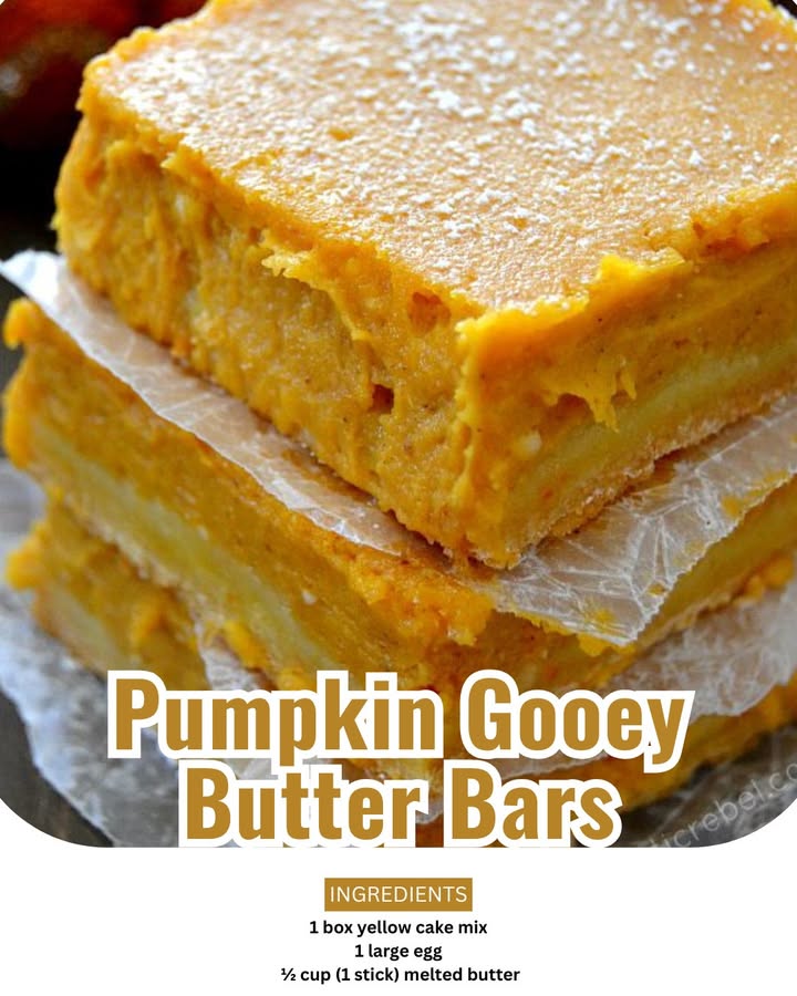 Pumpkin Gooey Butter Bars