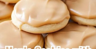 Soft Maple Cookies with Maple Glaze Icing