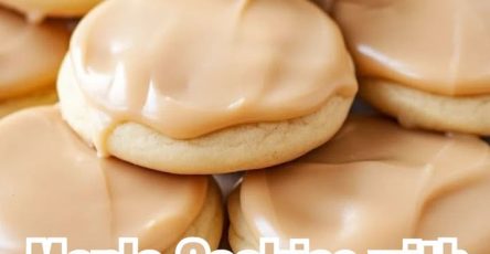 Soft Maple Cookies with Maple Glaze Icing