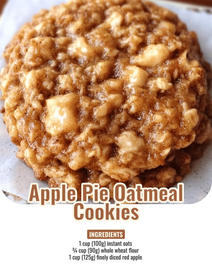 Apple Pie Oatmeal Cookies