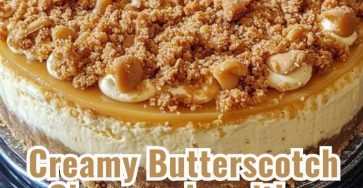 Decadent No-Bake Butterscotch Crumble Cheesecake