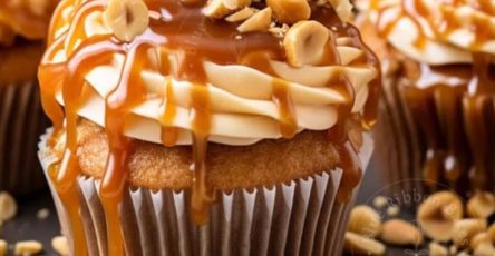 Caramel Apple Cupcakes with Silky Caramel Buttercream