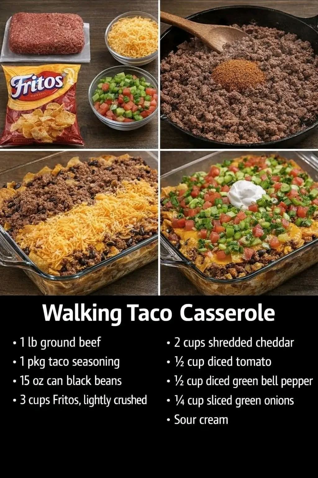Walking Taco Casserole