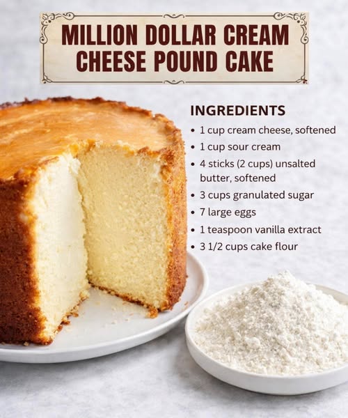 Million Dollar Cream Cheese Pound Cake