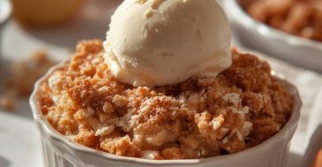 Apple Crumble with Oat Topping (Healthier)