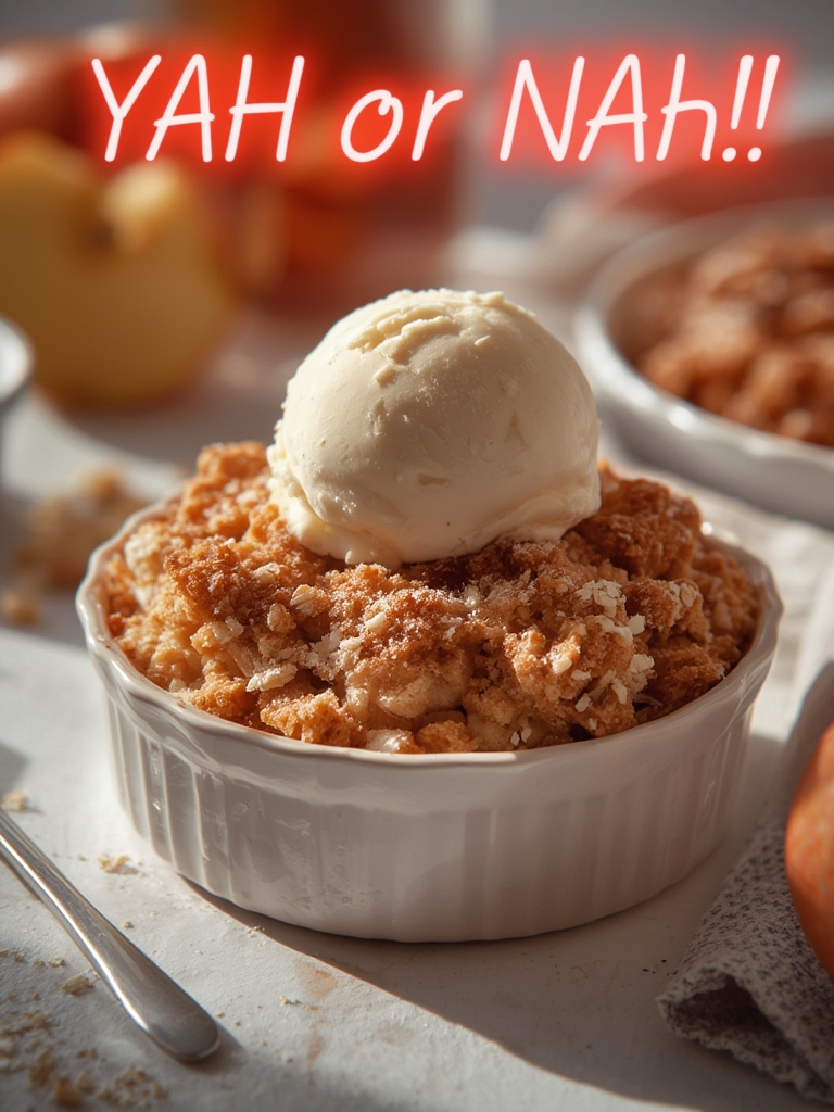 Apple Crumble with Oat Topping (Healthier)