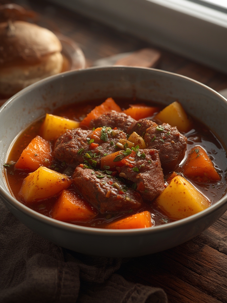 Cozy Beef Stew with Root Vegetables