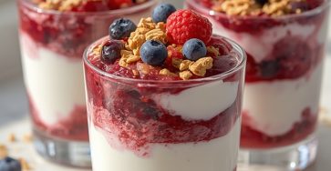 Greek Yogurt Parfaits with Berries and Granola