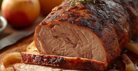 Pork Loin Roast with Apples and Onions