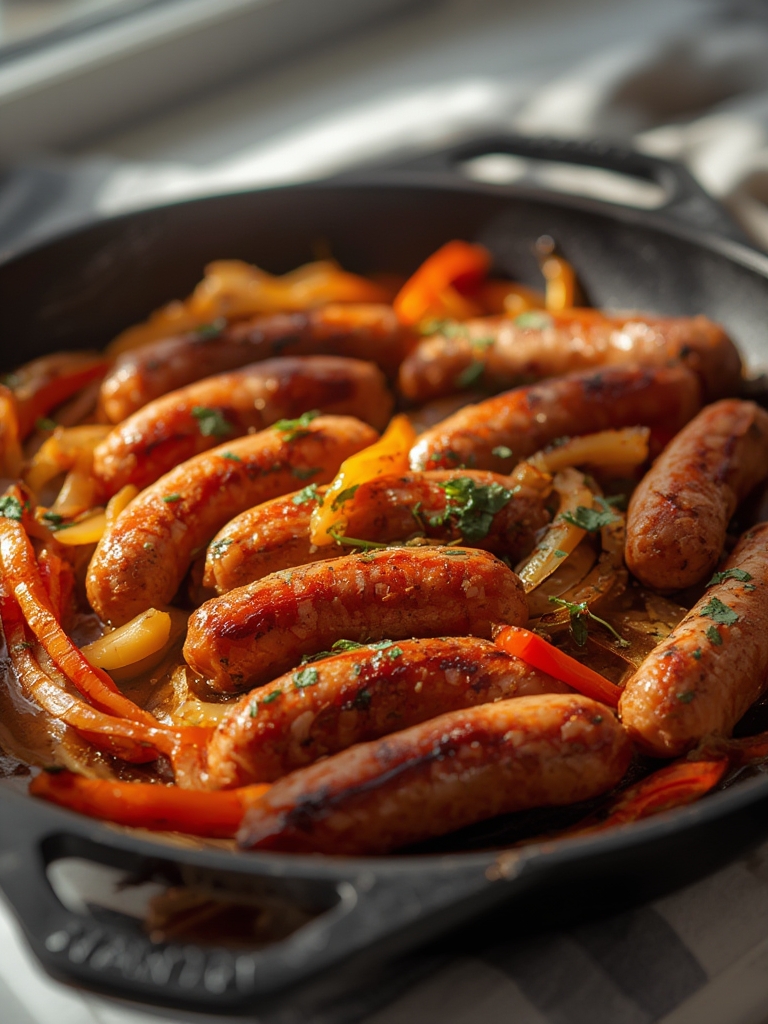 Sheet Pan Sausage, Peppers, and Onions