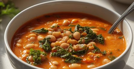 Spicy White Bean and Kale Soup