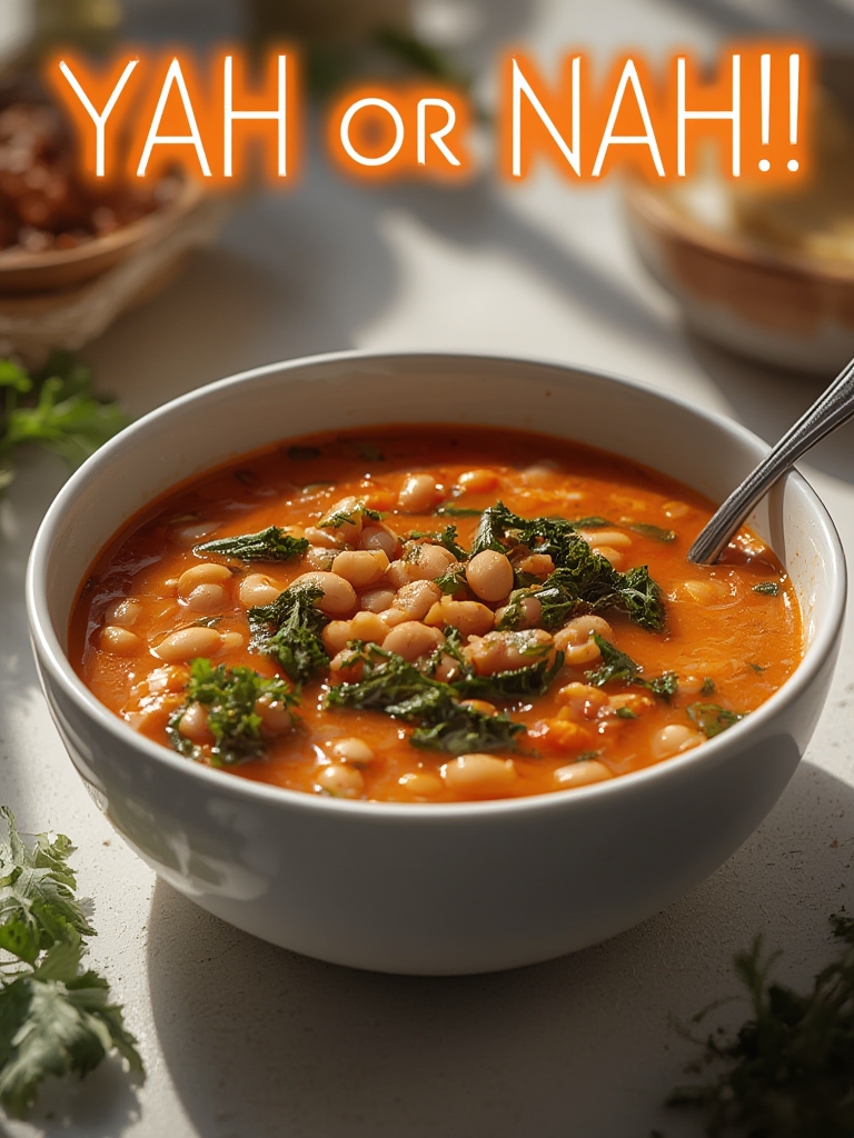 Spicy White Bean and Kale Soup