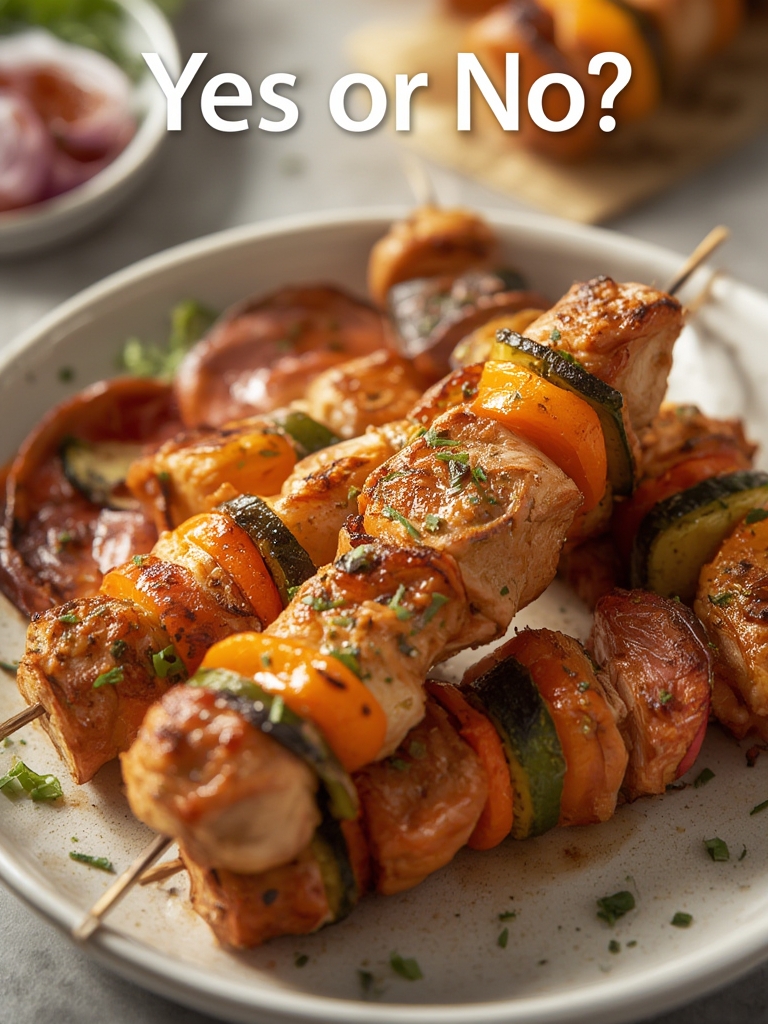 Turkey and Vegetable Skewers