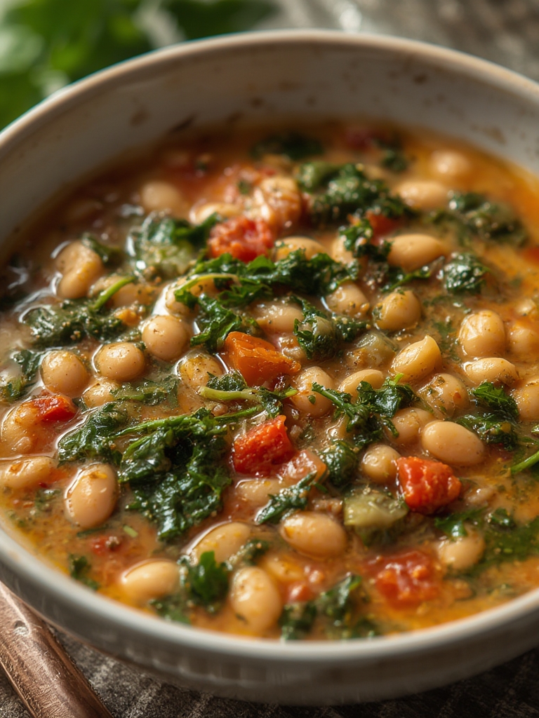 Tuscan White Bean Soup with Kale