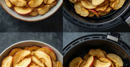 Air Fryer Apple Chips for Gut Health
