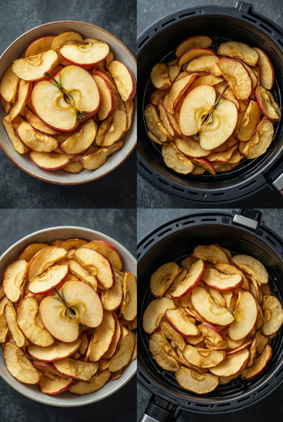 Air Fryer Apple Chips for Gut Health