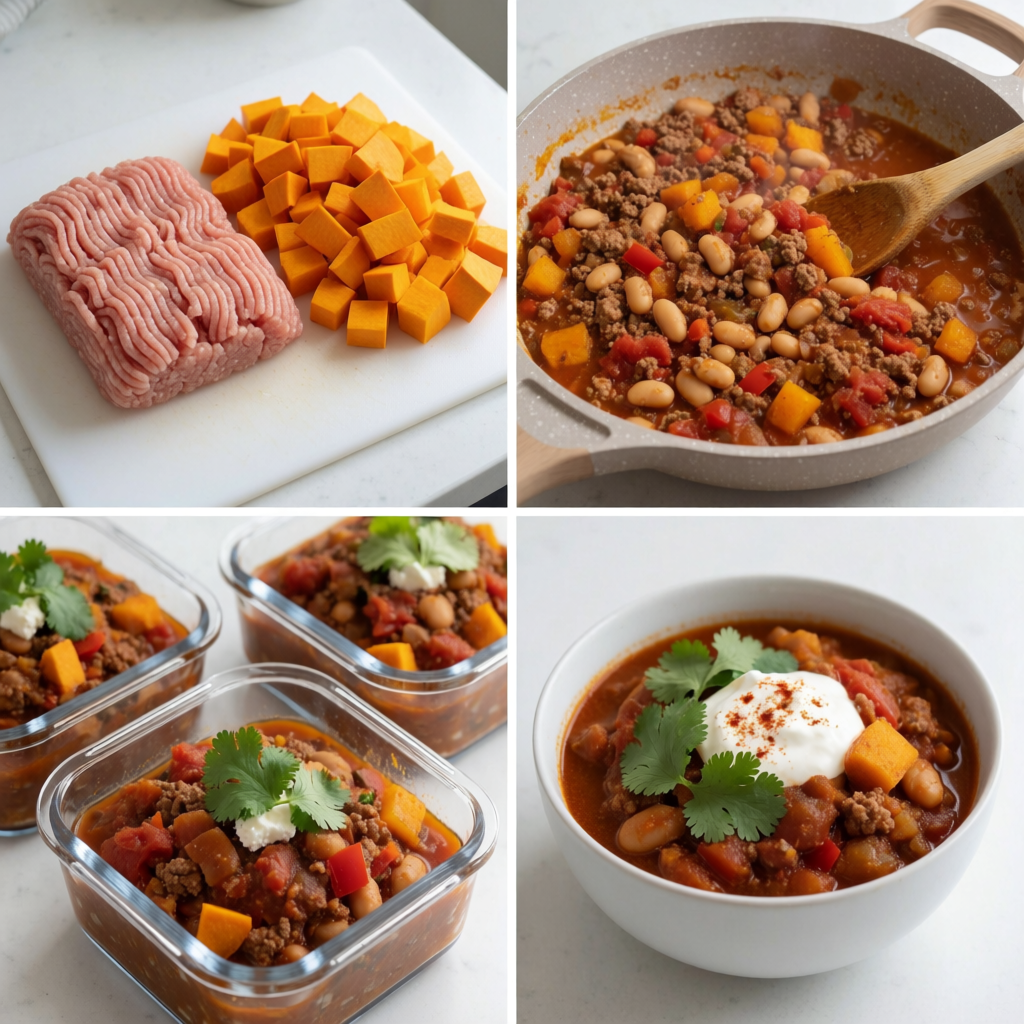 One-Pot Pumpkin Turkey Chili for Meal Prep